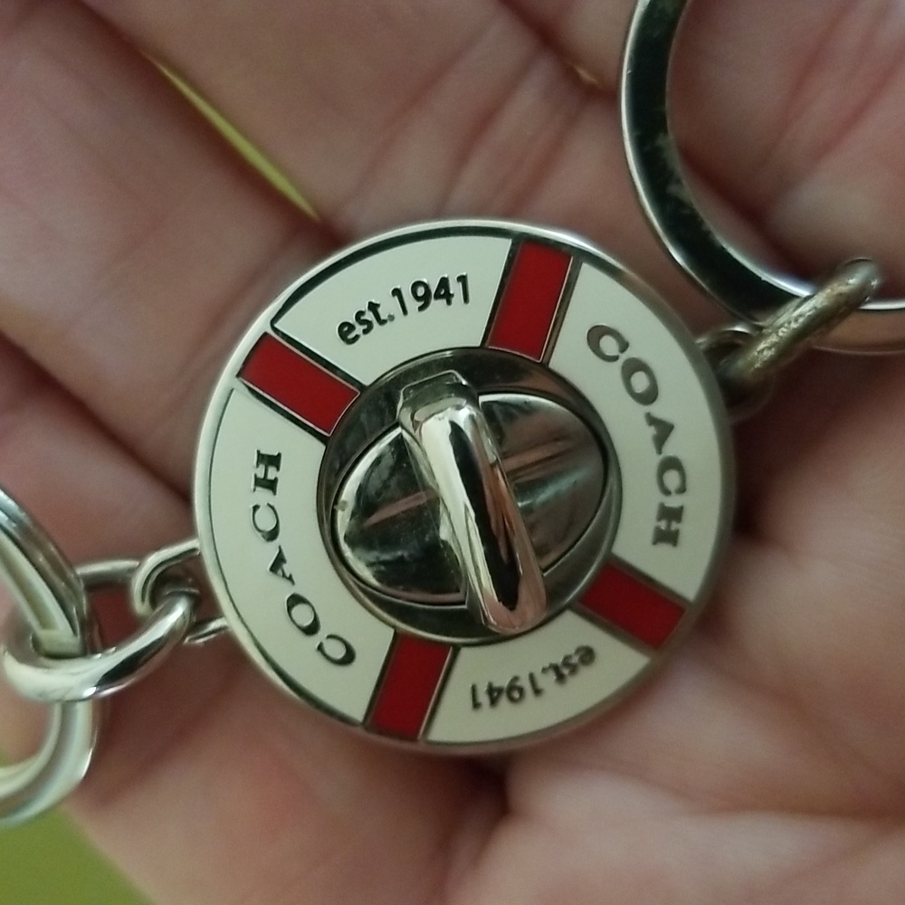 Authentic Coach Life Preserver Key Chain - Picture 2 of 10